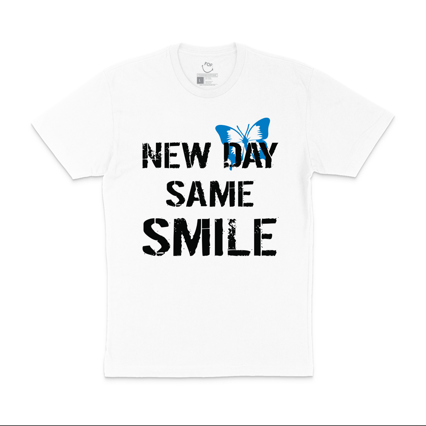 DTR - NEW DAY SAME SMILE TEE WHITE