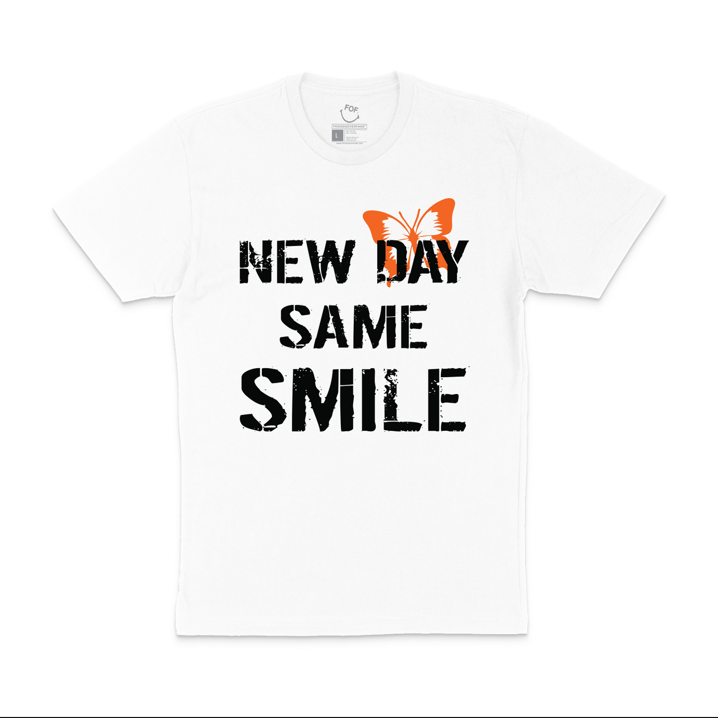 DTR - NEW DAY SAME SMILE TEE WHITE